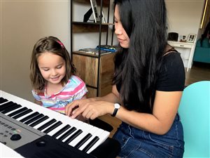 Piano lessons with Martina